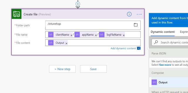 Upload files to Azure File Share using PowerShell & Microsoft Flow
