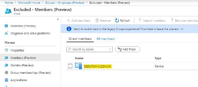 Dynamic groups