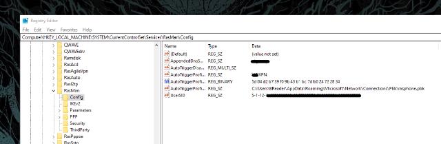 VPN Registry