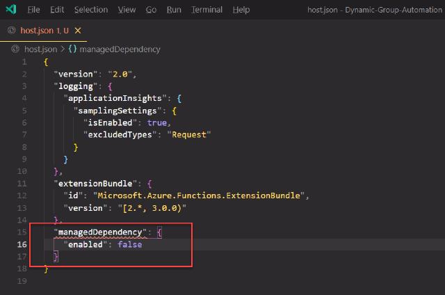 disable managed dependency for faster cold start times