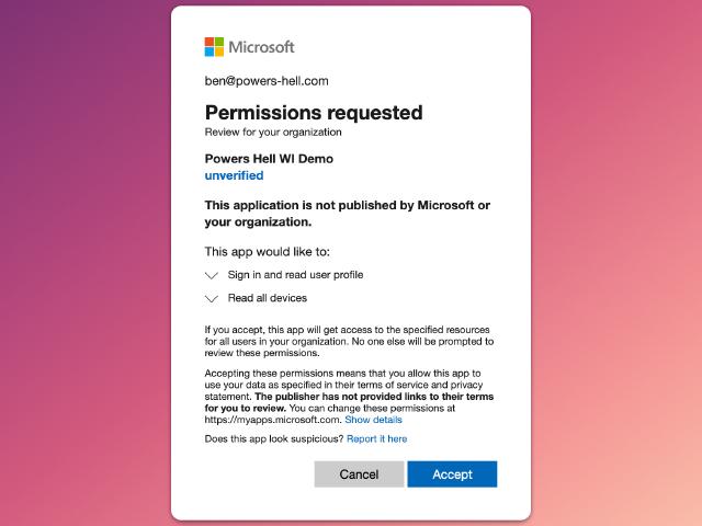 Admin Consent